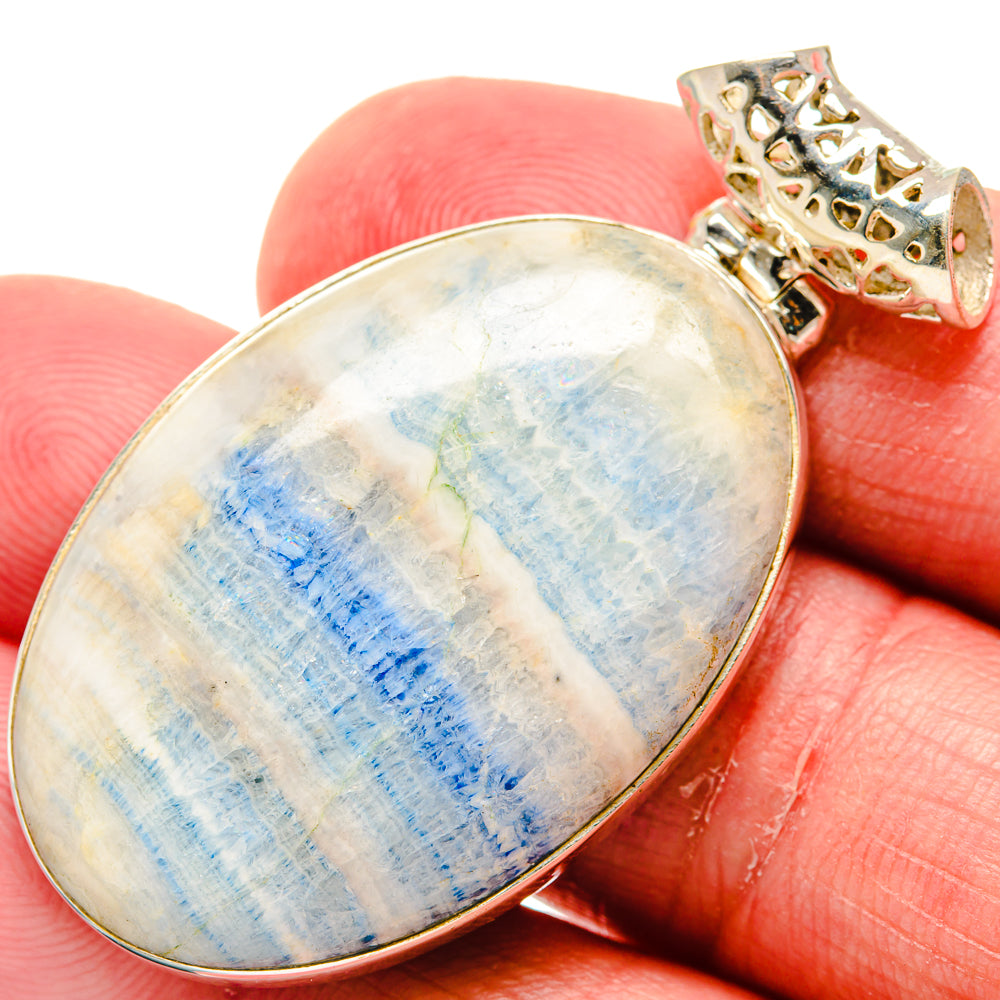 Blue Scheelite Pendants handcrafted by Ana Silver Co - PD20234