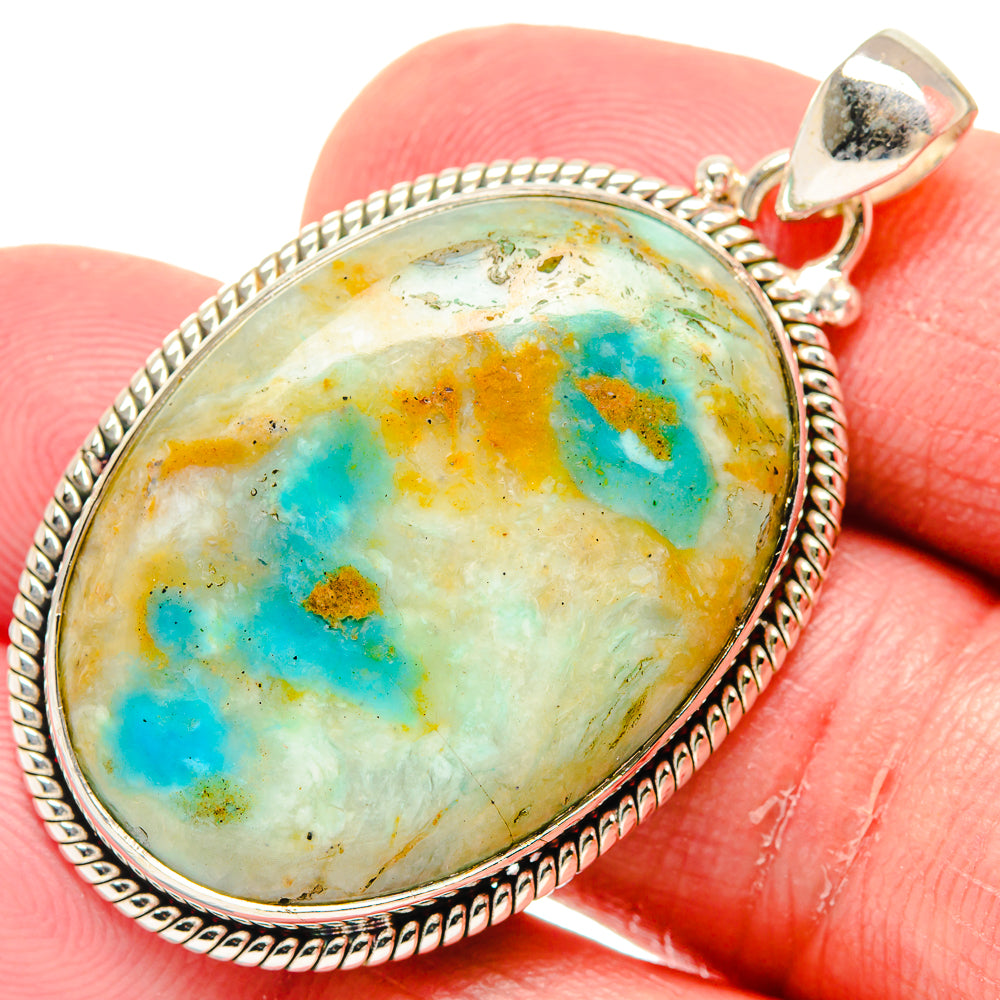 Peruvian Opal Pendants handcrafted by Ana Silver Co - PD20236