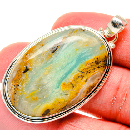 Peruvian Opal Pendants handcrafted by Ana Silver Co - PD20237