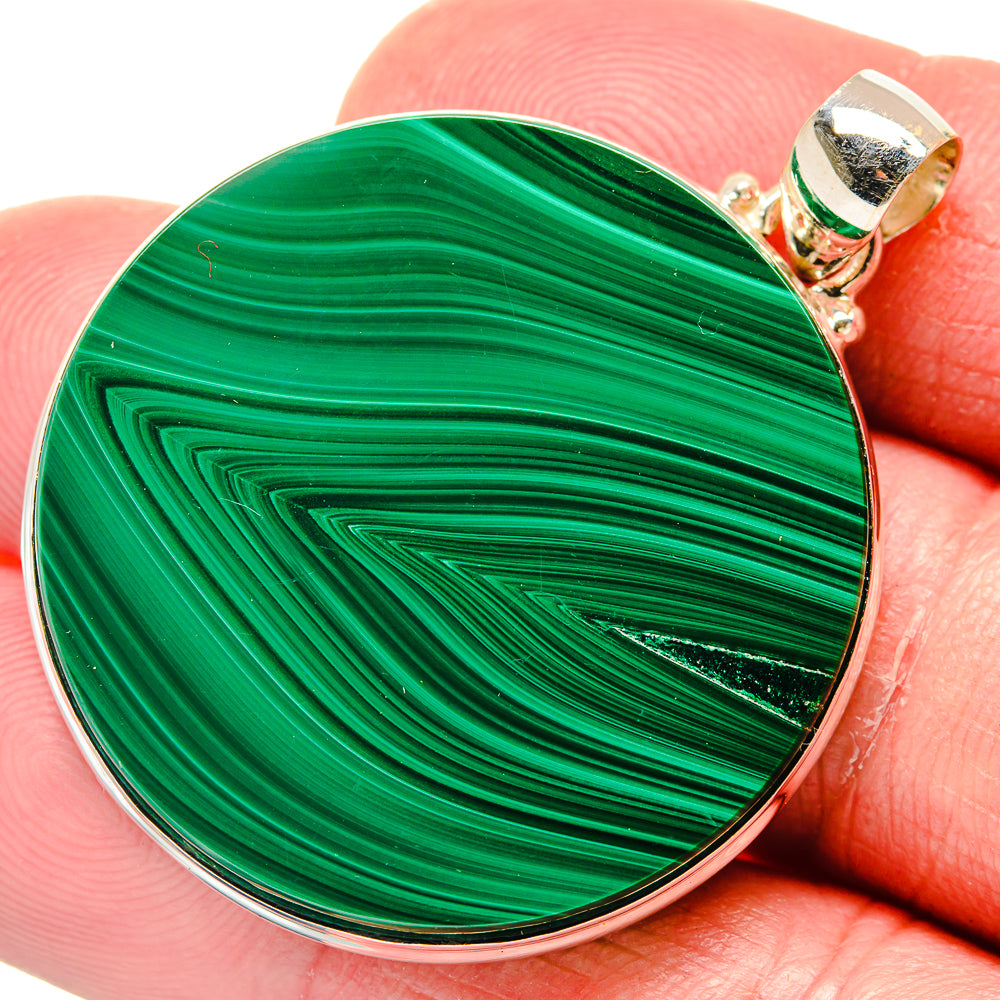 Malachite Pendants handcrafted by Ana Silver Co - PD20245