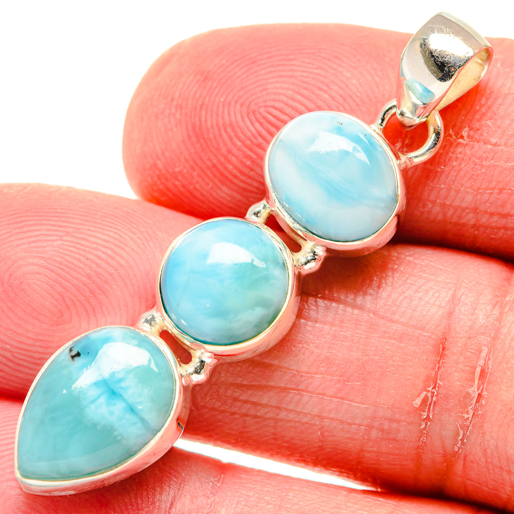 Larimar Pendants handcrafted by Ana Silver Co - PD20247