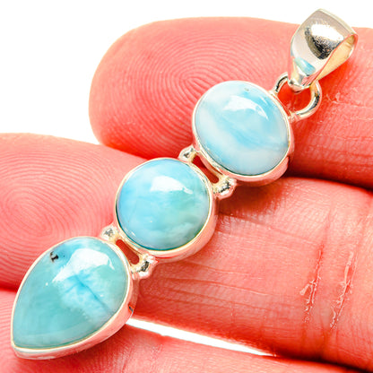 Larimar Pendants handcrafted by Ana Silver Co - PD20247