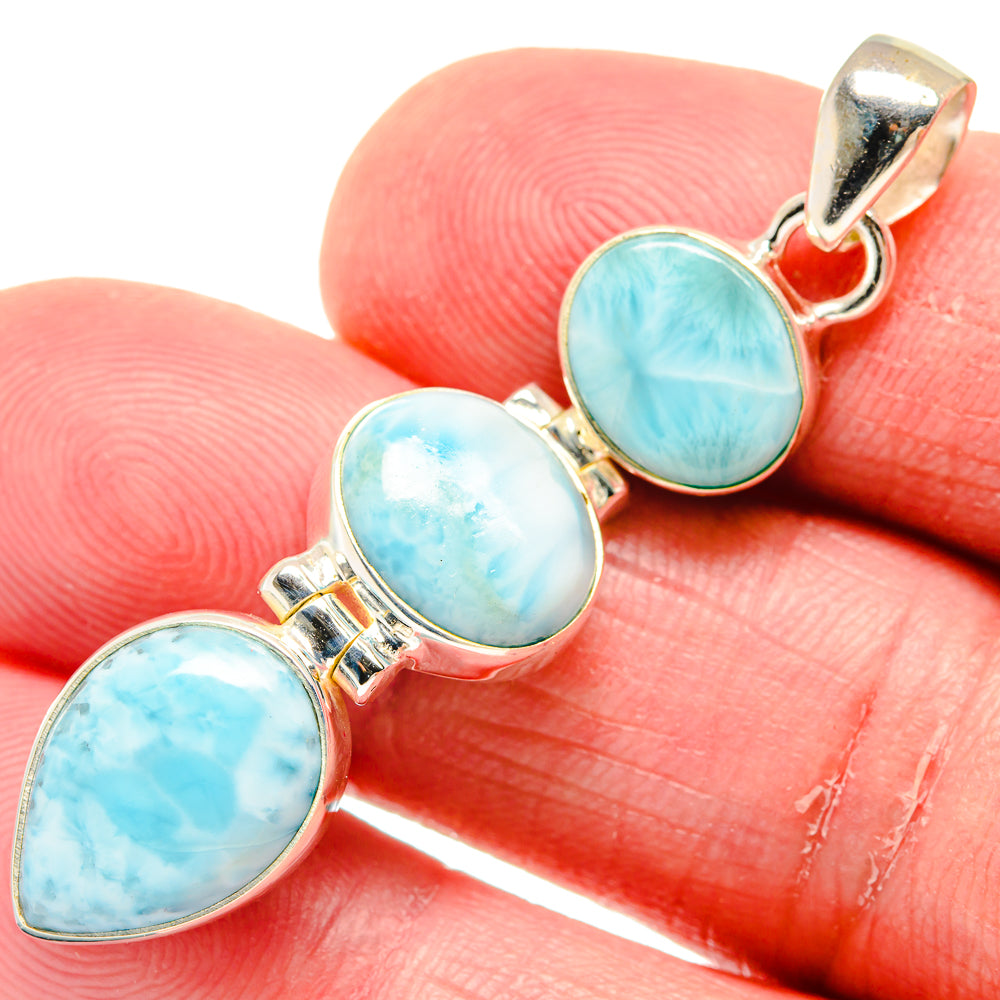 Larimar Pendants handcrafted by Ana Silver Co - PD20249