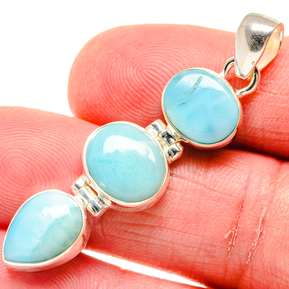 Larimar Pendants handcrafted by Ana Silver Co - PD20250