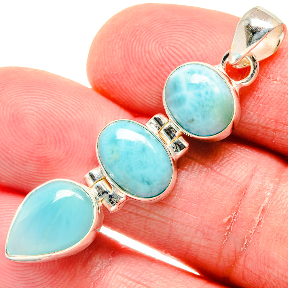 Larimar Pendants handcrafted by Ana Silver Co - PD20251