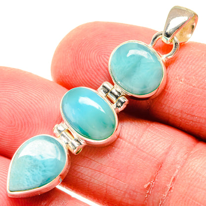 Larimar Pendants handcrafted by Ana Silver Co - PD20253