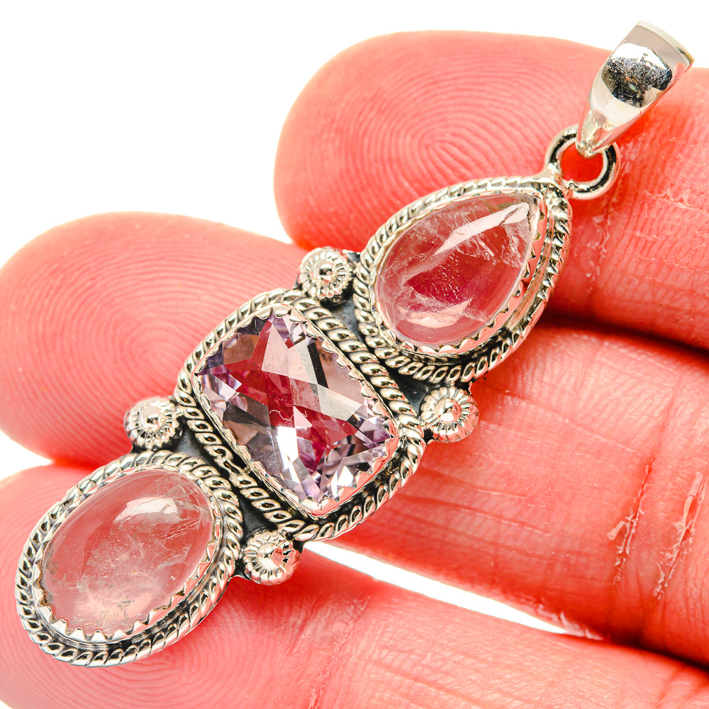 Rainbow Moonstone Pendants handcrafted by Ana Silver Co - PD20270