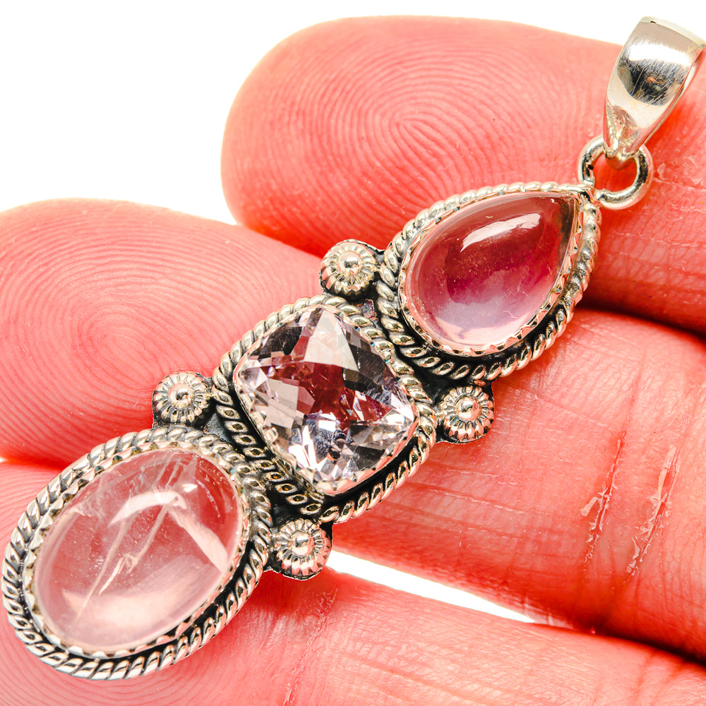 Rainbow Moonstone Pendants handcrafted by Ana Silver Co - PD20271