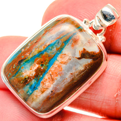 Peruvian Opal Pendants handcrafted by Ana Silver Co - PD20281