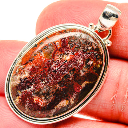 Moroccan Agate Pendants handcrafted by Ana Silver Co - PD20283