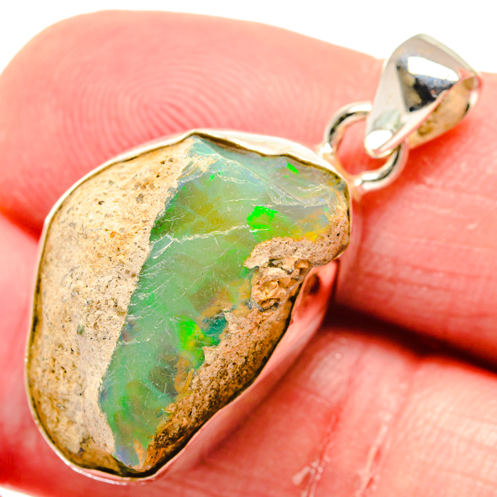 Ethiopian Opal Pendants handcrafted by Ana Silver Co - PD20286