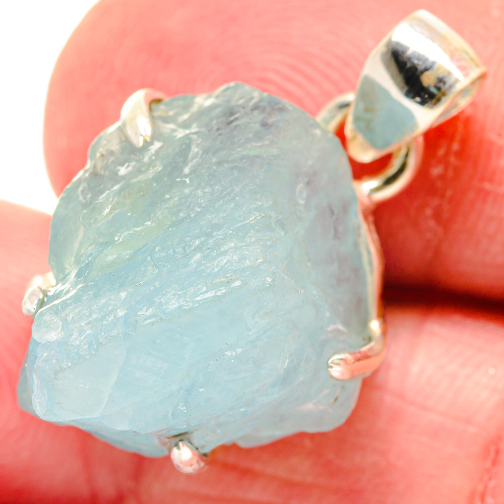 Aquamarine Pendants handcrafted by Ana Silver Co - PD20295