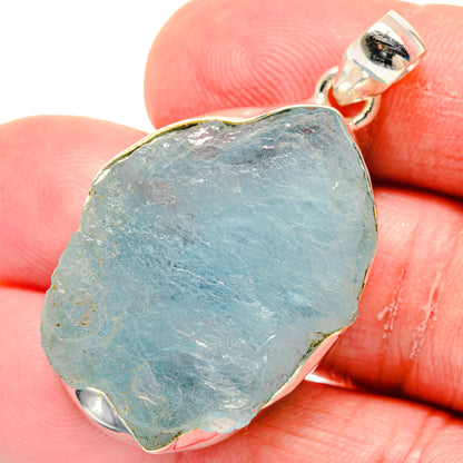 Aquamarine Pendants handcrafted by Ana Silver Co - PD20296