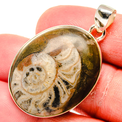 Turritella Agate Pendants handcrafted by Ana Silver Co - PD20312