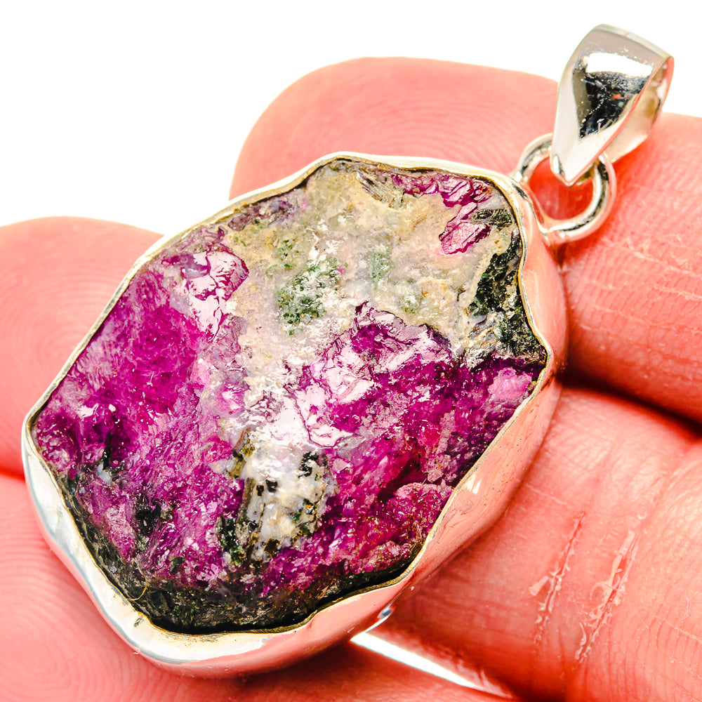 Ruby Fuchsite Pendants handcrafted by Ana Silver Co - PD20313