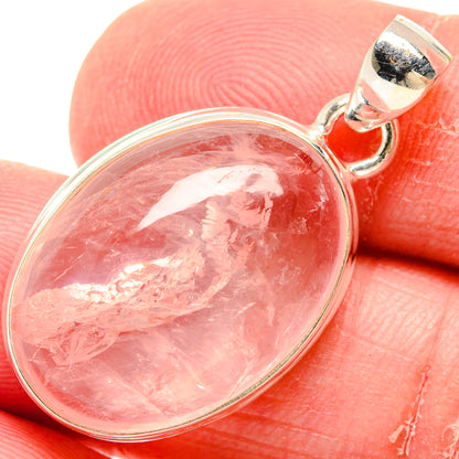 Rose Quartz Pendants handcrafted by Ana Silver Co - PD20326
