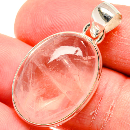 Rose Quartz Pendants handcrafted by Ana Silver Co - PD20330