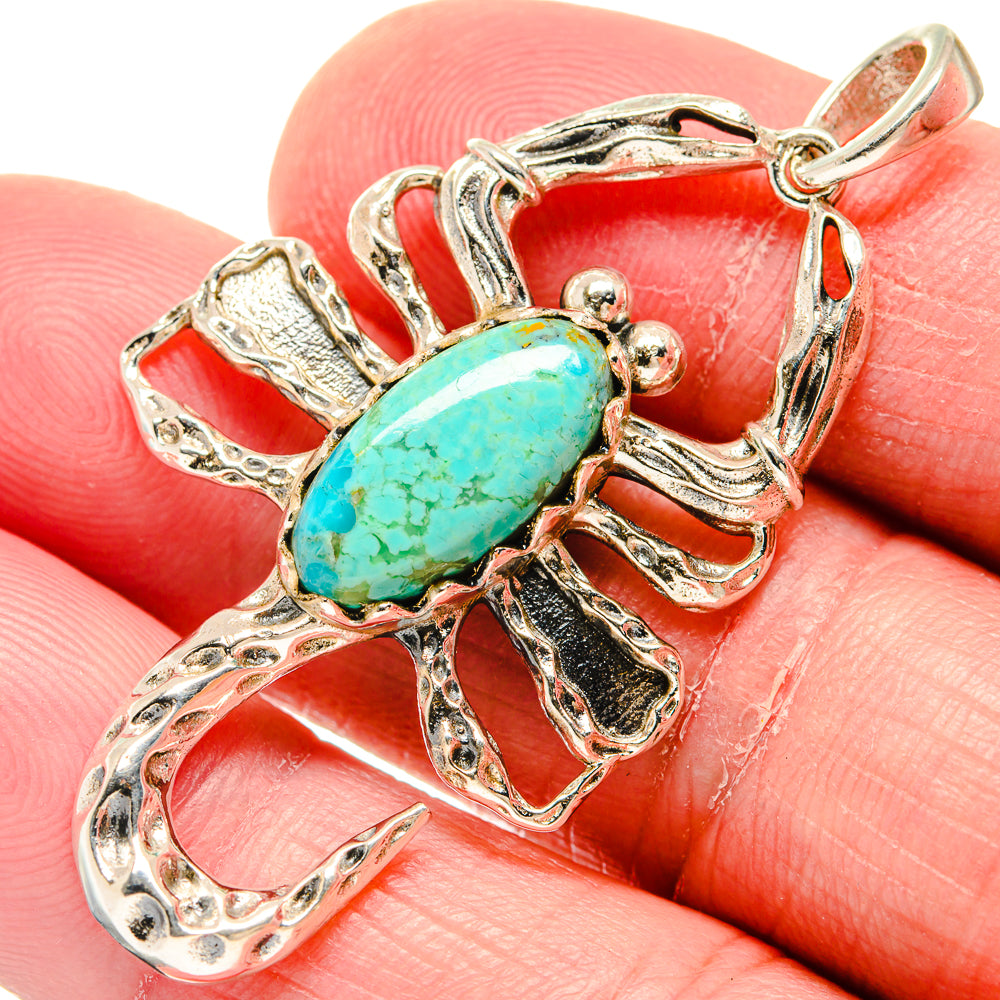 Chrysocolla Pendants handcrafted by Ana Silver Co - PD20332