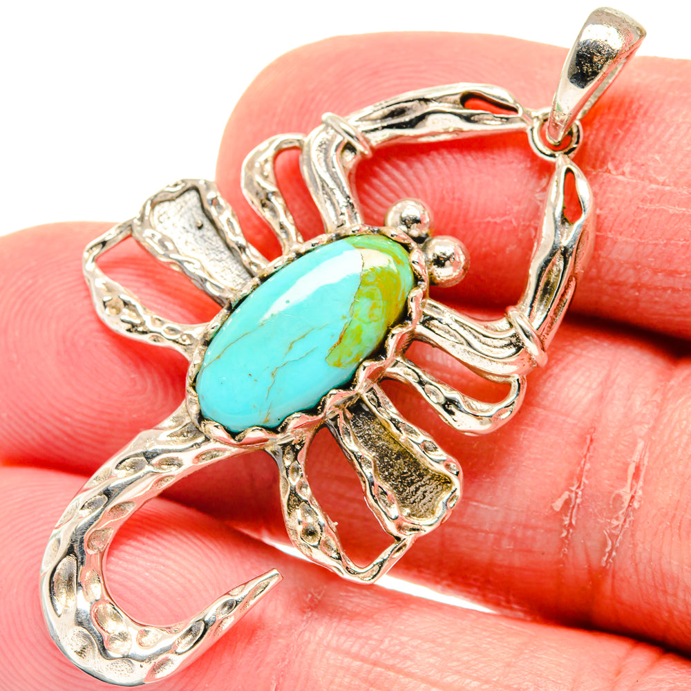 Chrysocolla Pendants handcrafted by Ana Silver Co - PD20334