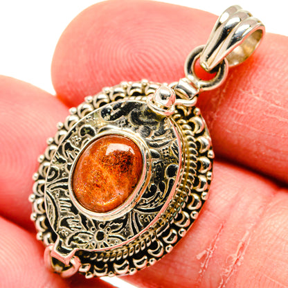 Sunstone Pendants handcrafted by Ana Silver Co - PD20341