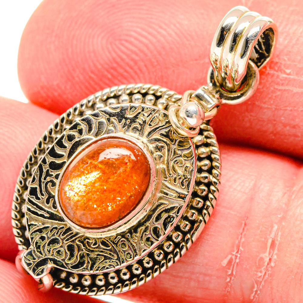 Sunstone Pendants handcrafted by Ana Silver Co - PD20348