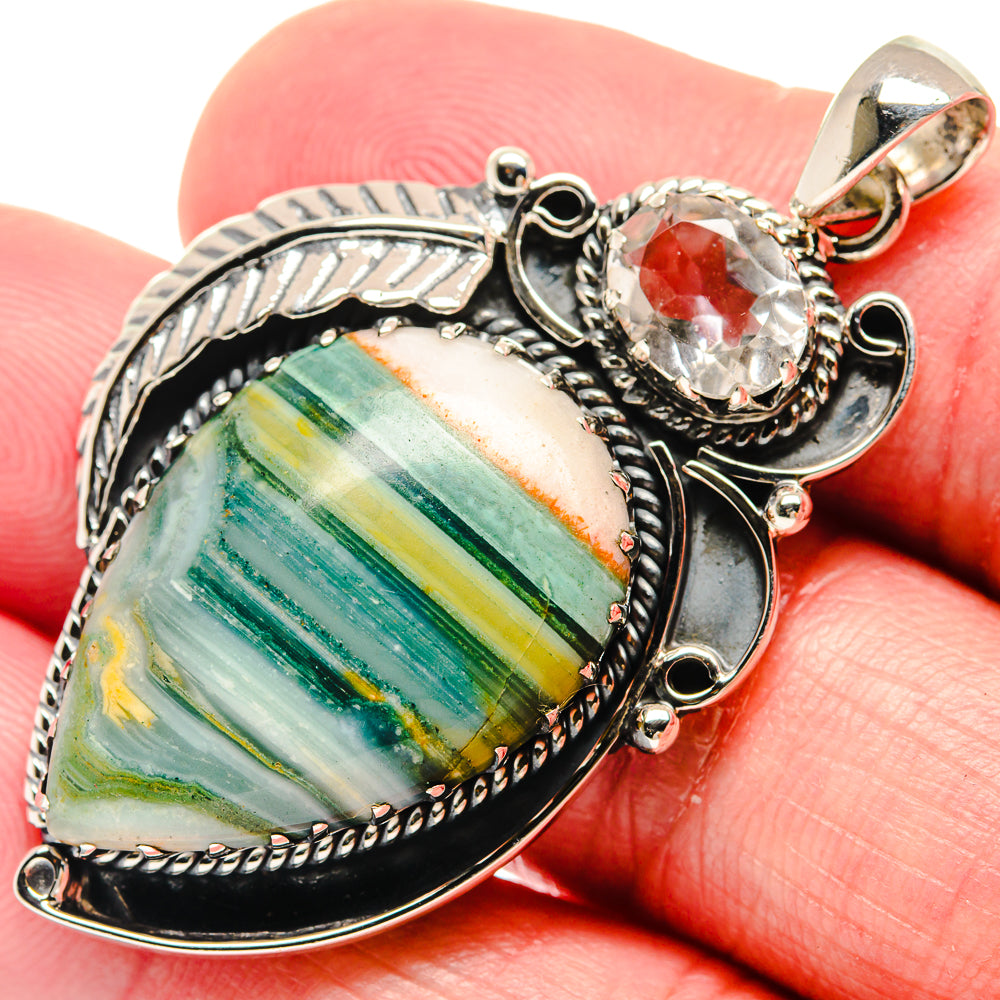 Ocean Jasper Pendants handcrafted by Ana Silver Co - PD20368