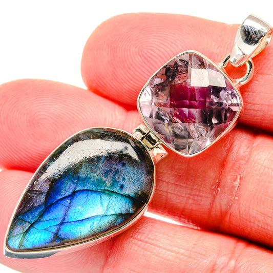 Labradorite Pendants handcrafted by Ana Silver Co - PD20369