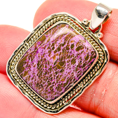 Stichtite Pendants handcrafted by Ana Silver Co - PD20381