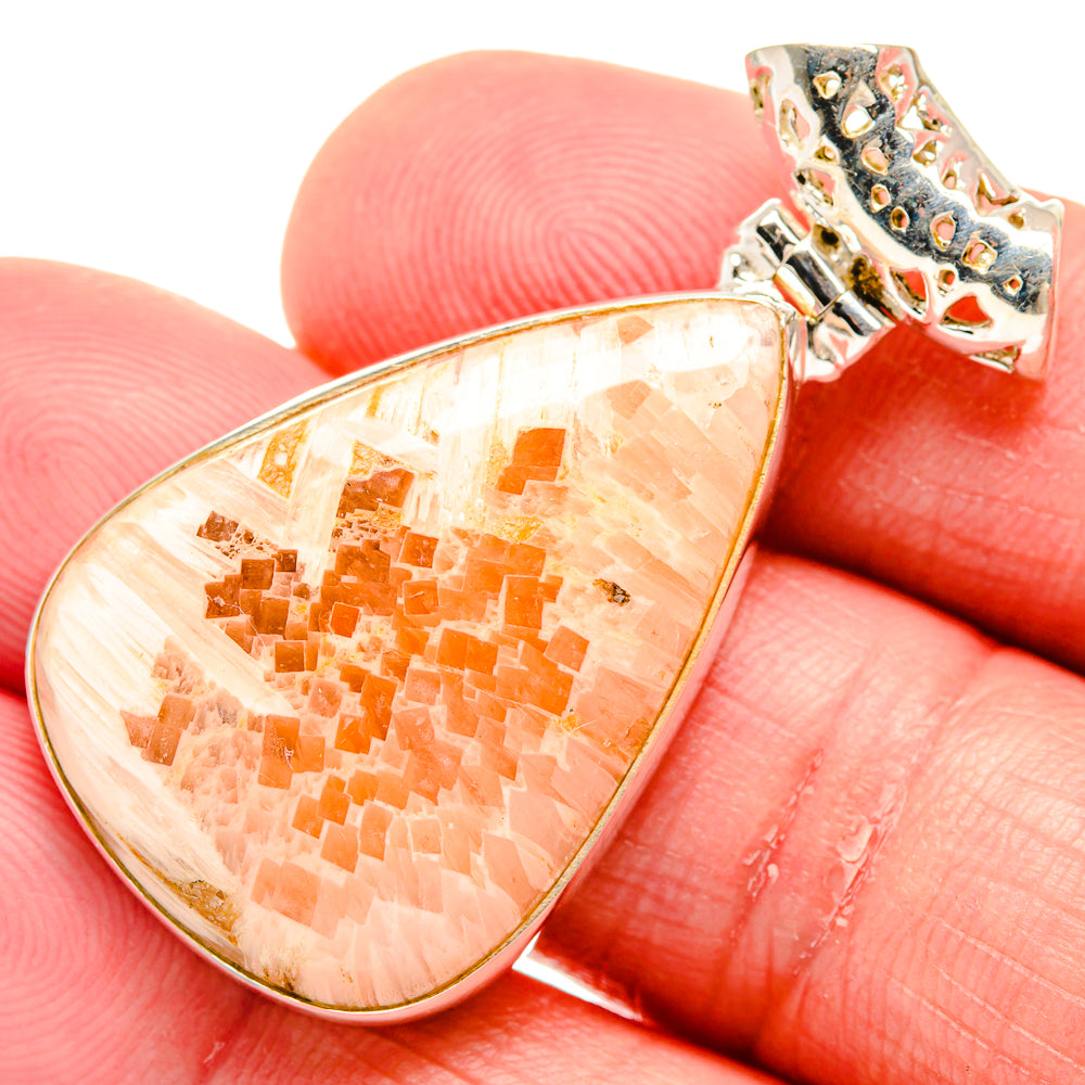 Scolecite Pendants handcrafted by Ana Silver Co - PD20392