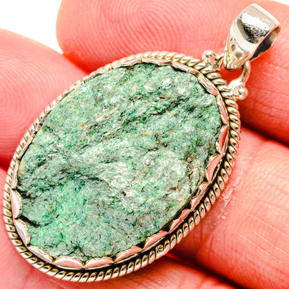 Green Fuchsite Pendants handcrafted by Ana Silver Co - PD20395