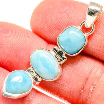 Larimar Pendants handcrafted by Ana Silver Co - PD20399