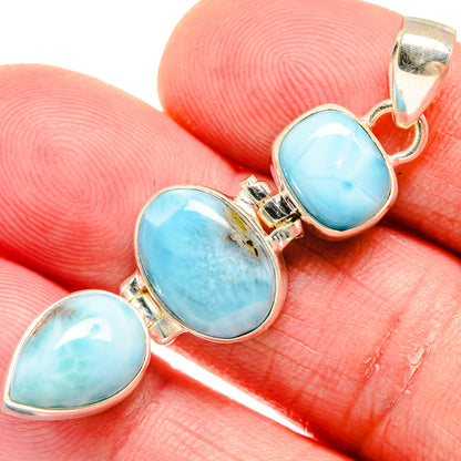 Larimar Pendants handcrafted by Ana Silver Co - PD20404