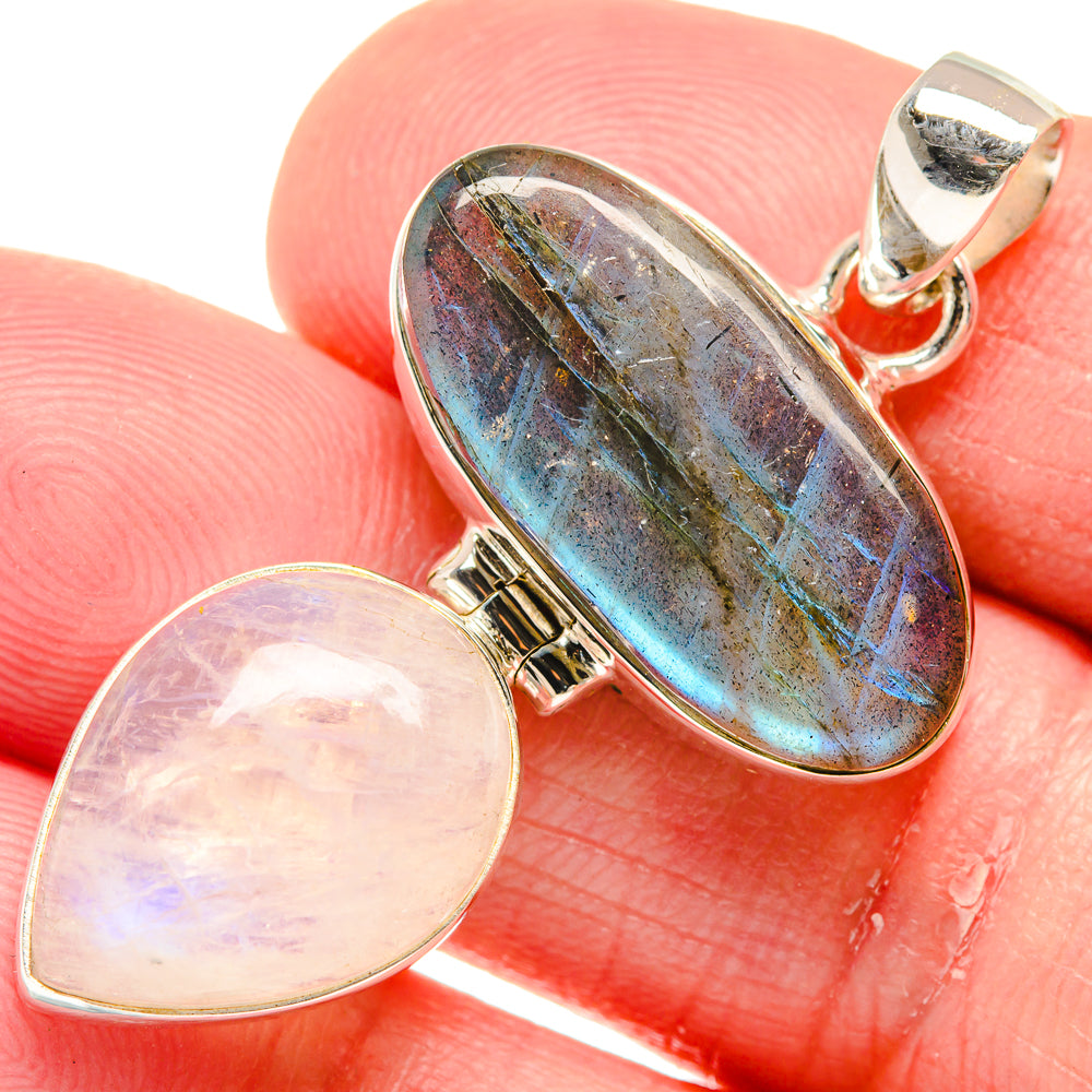 Labradorite Pendants handcrafted by Ana Silver Co - PD20406