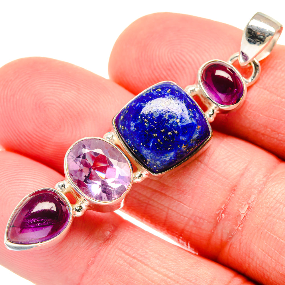 Lapis Lazuli Pendants handcrafted by Ana Silver Co - PD20412