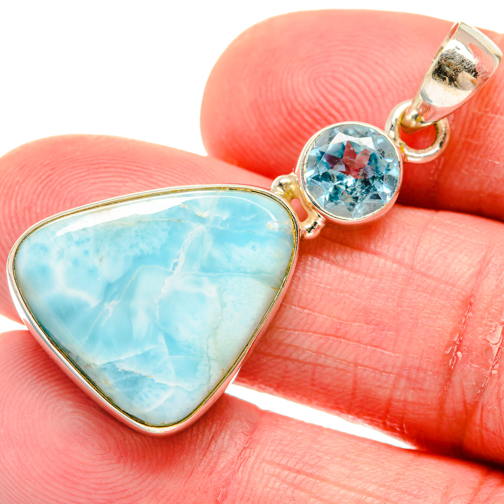 Larimar Pendants handcrafted by Ana Silver Co - PD20415