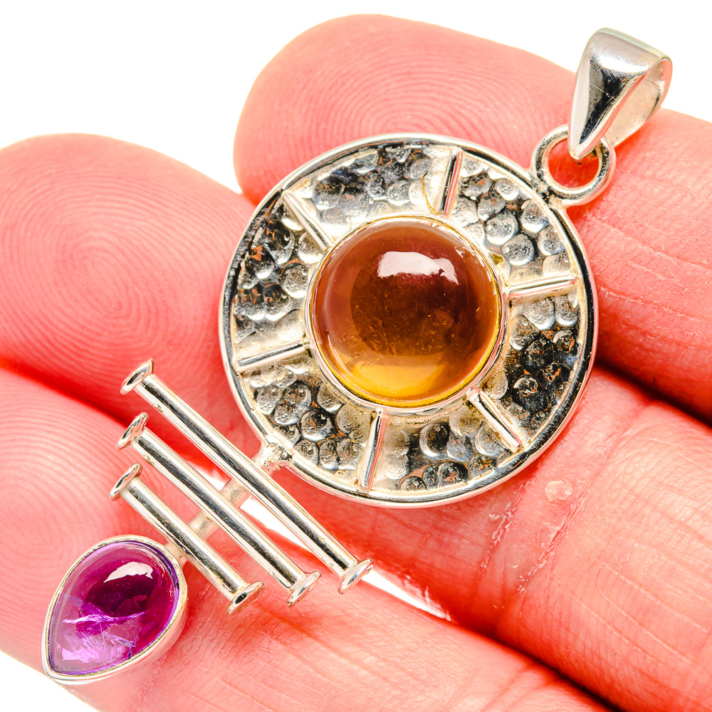 Citrine Pendants handcrafted by Ana Silver Co - PD20420