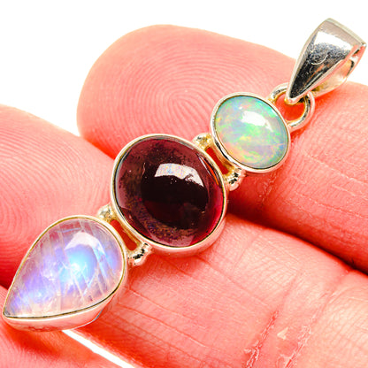 Garnet Pendants handcrafted by Ana Silver Co - PD20424