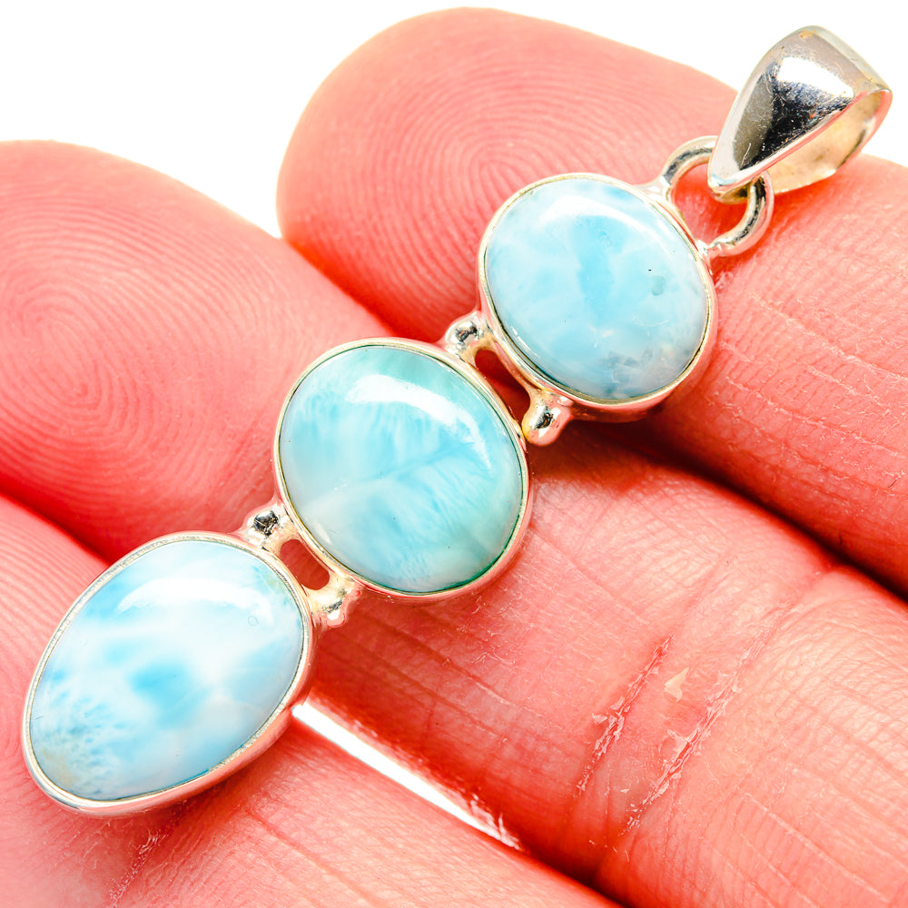 Larimar Pendants handcrafted by Ana Silver Co - PD20425