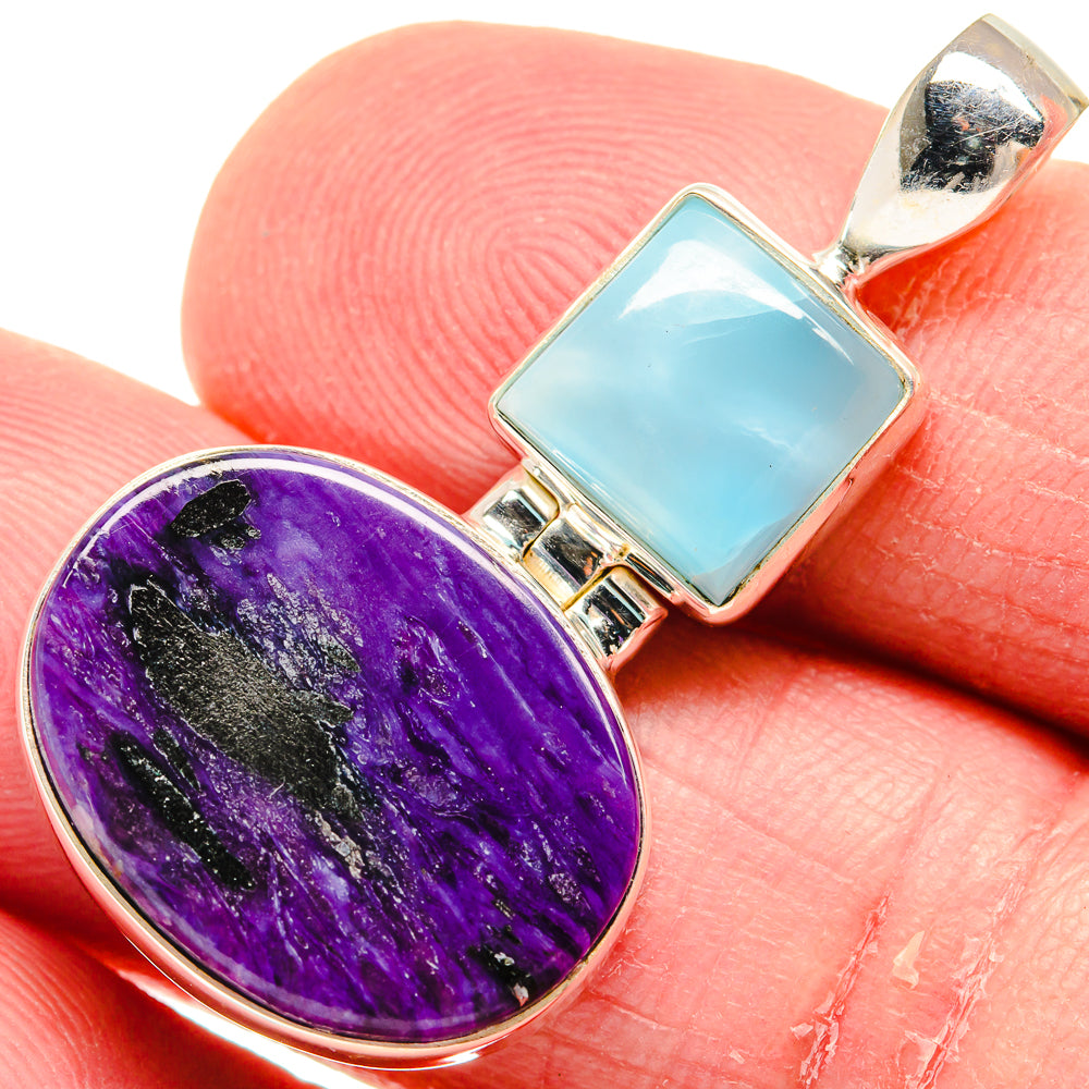 Charoite Pendants handcrafted by Ana Silver Co - PD20430