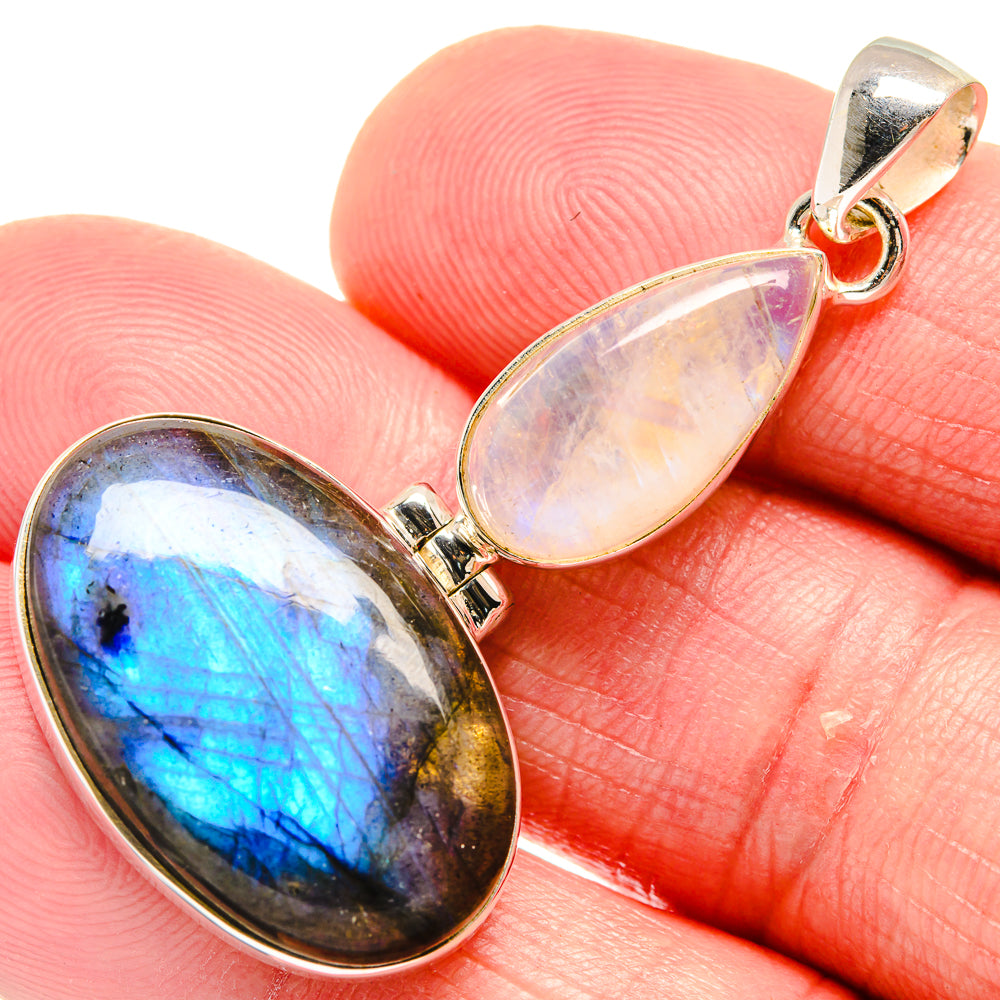 Labradorite Pendants handcrafted by Ana Silver Co - PD20432