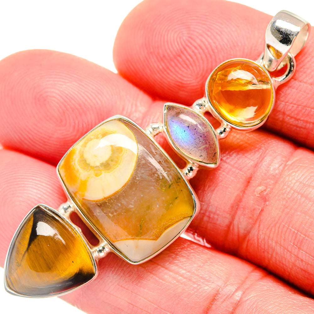Ocean Jasper Pendants handcrafted by Ana Silver Co - PD20434