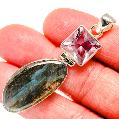 Labradorite Pendants handcrafted by Ana Silver Co - PD20436