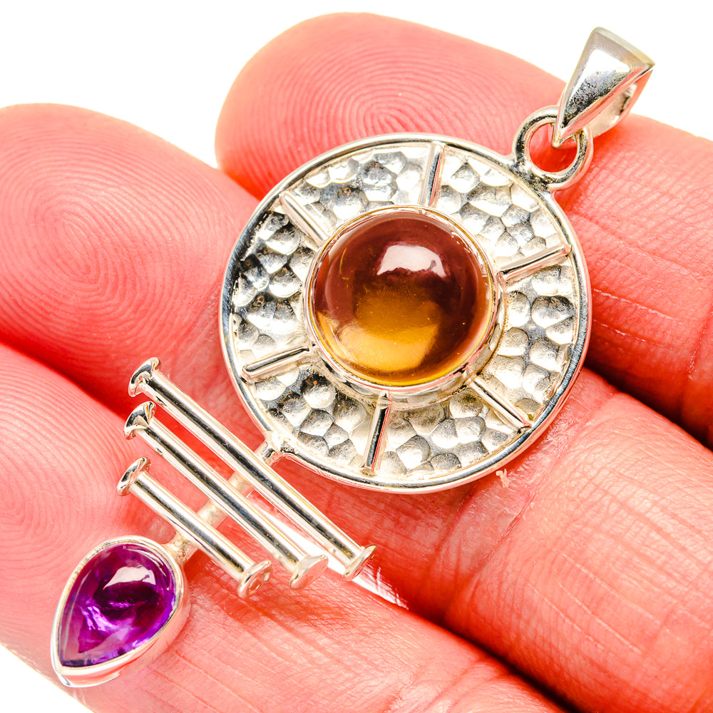 Citrine Pendants handcrafted by Ana Silver Co - PD20438