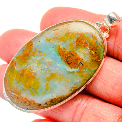 Peruvian Opal Pendants handcrafted by Ana Silver Co - PD20440