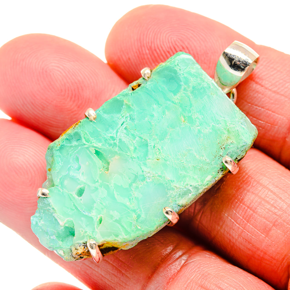 Chrysoprase Pendants handcrafted by Ana Silver Co - PD20443