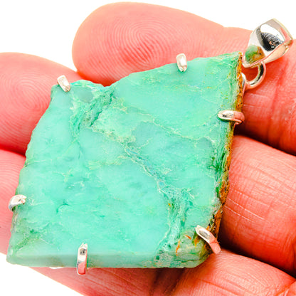 Chrysoprase Pendants handcrafted by Ana Silver Co - PD20444