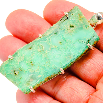 Chrysoprase Pendants handcrafted by Ana Silver Co - PD20445