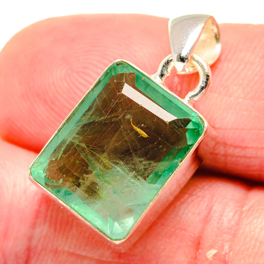 Green Fluorite Pendants handcrafted by Ana Silver Co - PD20467