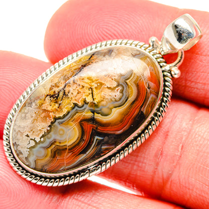 Laguna Lace Agate Pendants handcrafted by Ana Silver Co - PD20474