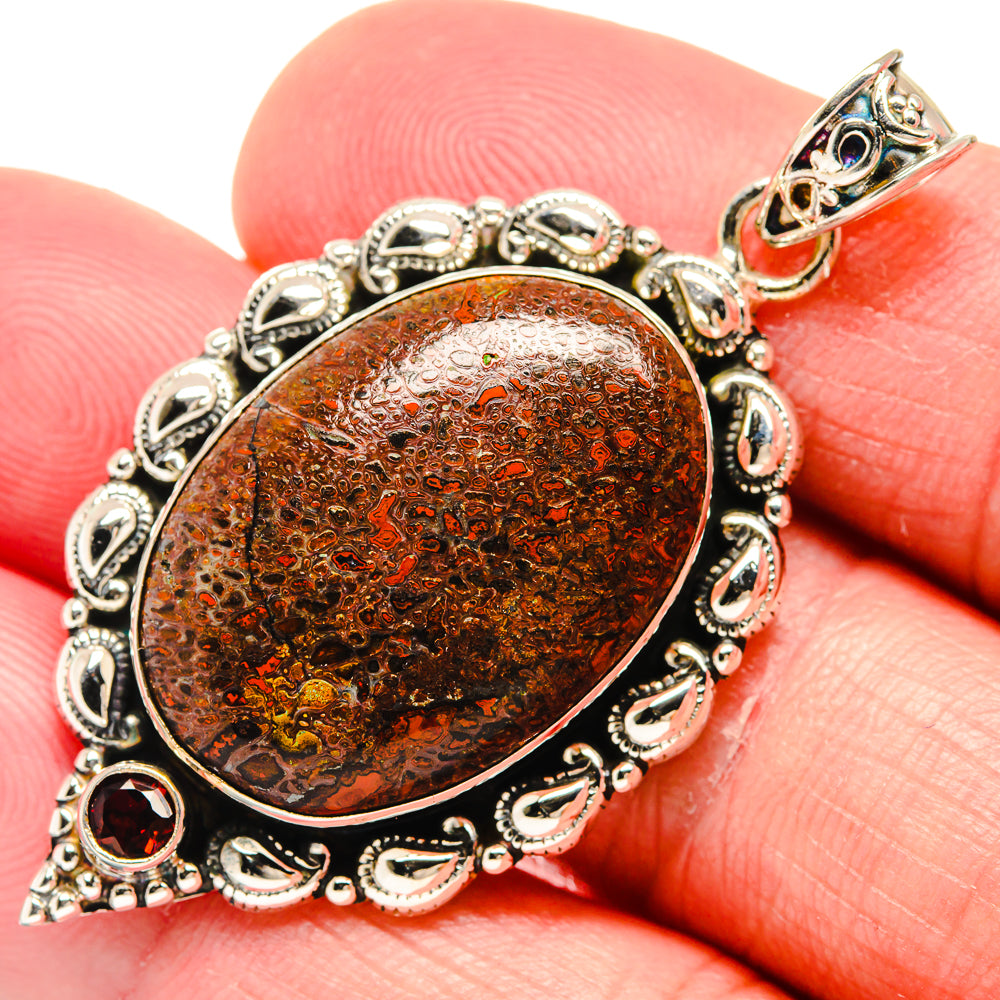 Dinosaur Bone Pendants handcrafted by Ana Silver Co - PD20481